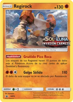 Regirock 「SMP 074」 · Pokémon