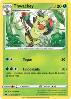 Thwackey #013/202 · Pokémon