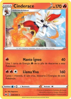 Cinderace #036/202 · Pokémon