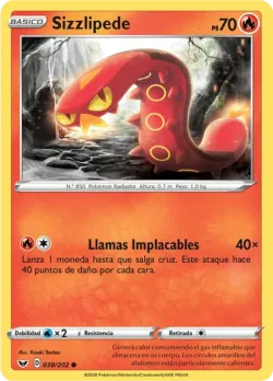 Sizzlipede #038/202 · Pokémon