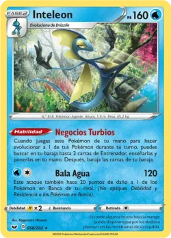 Inteleon #058/202 · Pokémon