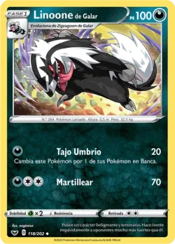 Galarian Linoone #118/202 · Pokémon