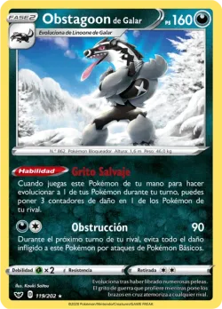 Galarian Obstagoon #119/202 · Pokémon