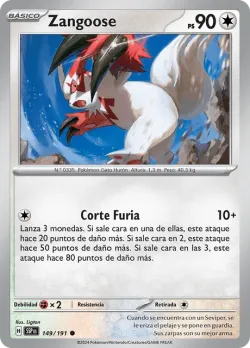 Zangoose #149/191 · Pokémon
