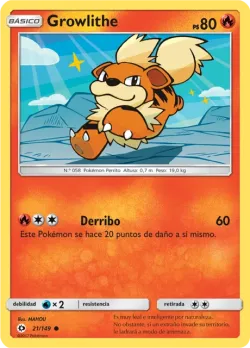 Growlithe #21/149 · Pokémon