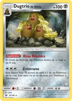 Alolan Dugtrio #87/149 · Pokémon