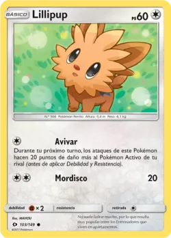 Lillipup #103/149 · Pokémon