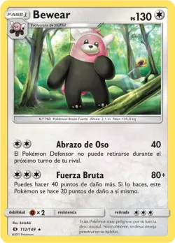 Bewear #112/149 · Pokémon