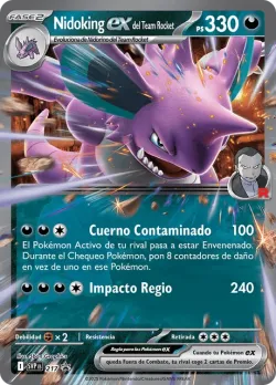 Team Rocket's Nidoking ex #217 · Pokémon