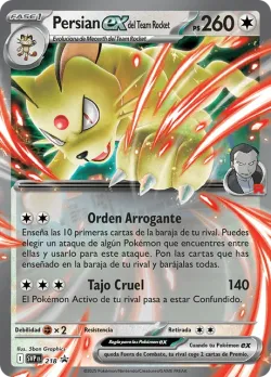 Team Rocket's Persian ex #218 · Pokémon