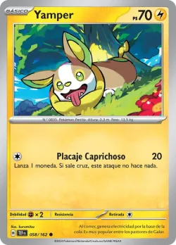 Yamper #058/162 · Pokémon