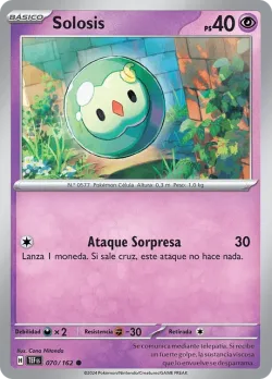 Solosis #070/162 · Pokémon