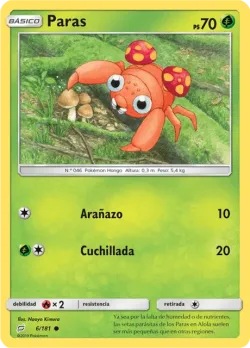 Paras #6/181 · Pokémon