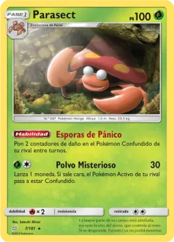 Parasect #7/181 · Pokémon