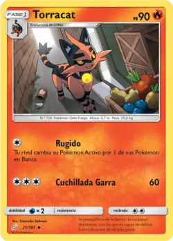 Torracat #21/181 · Pokémon