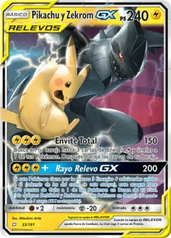 Pikachu & Zekrom-GX #33/181 · Pokémon