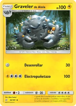 Alolan Graveler #36/181 · Pokémon