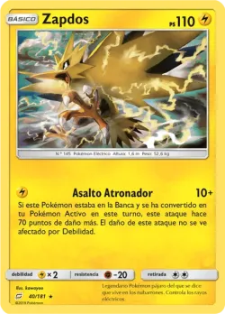 Zapdos #40/181 · Pokémon