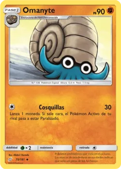 Omanyte #75/181 · Pokémon