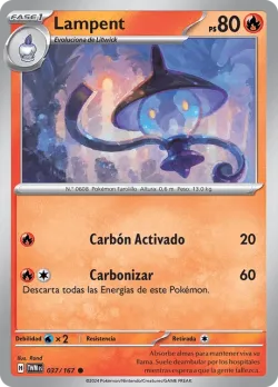 Lampent #037/167 · Pokémon