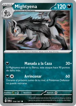 Mightyena #114/167 · Pokémon