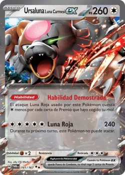 Bloodmoon Ursaluna ex #141/167 · Pokémon