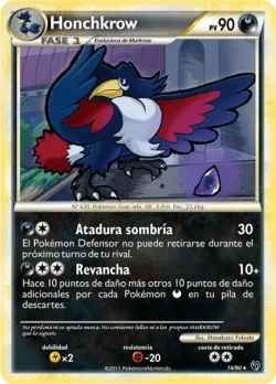 Honchkrow #16/90 · Pokémon