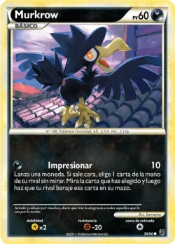 Murkrow 「UD 058」「ES」