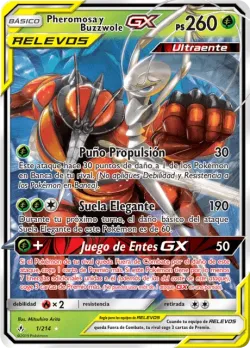 Pheromosa & Buzzwole-GX #1/214 · Pokémon