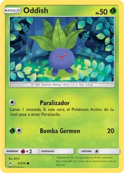 Oddish #5/214 · Pokémon