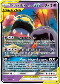 Muk & Alolan Muk-GX #61/214 · Pokémon