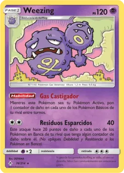 Weezing #74/214 · Pokémon