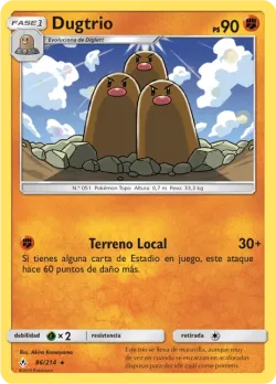 Dugtrio #86/214 · Pokémon