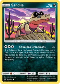Sandile #114/214 · Pokémon