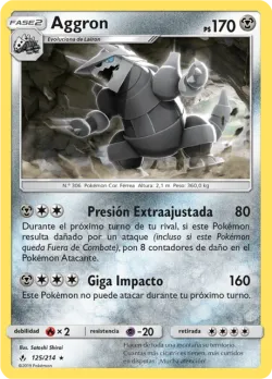 Aggron #125/214 · Pokémon