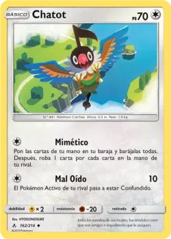 Chatot #162/214 · Pokémon