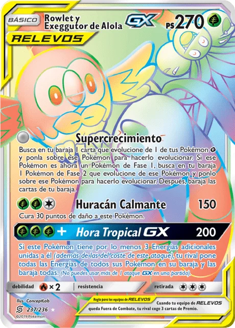 Rowlet & Alolan Exeggutor-GX 「UNM 237」「ES」