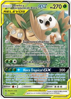 Rowlet & Alolan Exeggutor-GX #1/236 · Pokémon