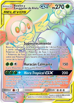 Rowlet & Alolan Exeggutor-GX 「UNM 237」「ES」