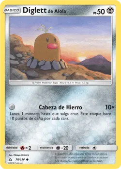 Alolan Diglett #78/156 · Pokémon
