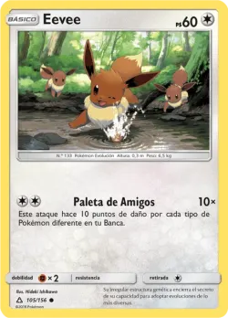 Eevee #105/156 · Pokémon