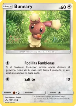 Buneary #106/156 · Pokémon