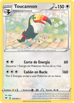 Toucannon #145/185 · Pokémon