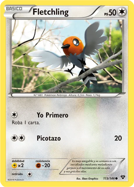 Fletchling 「XY 113」「ES」