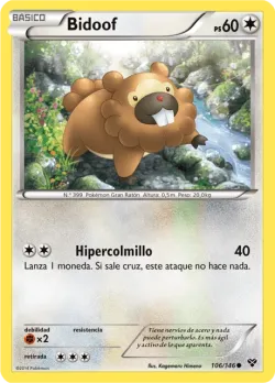 Bidoof 「XY 106」「ES」