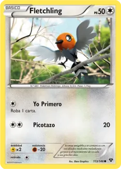 Fletchling 「XY 113」「ES」