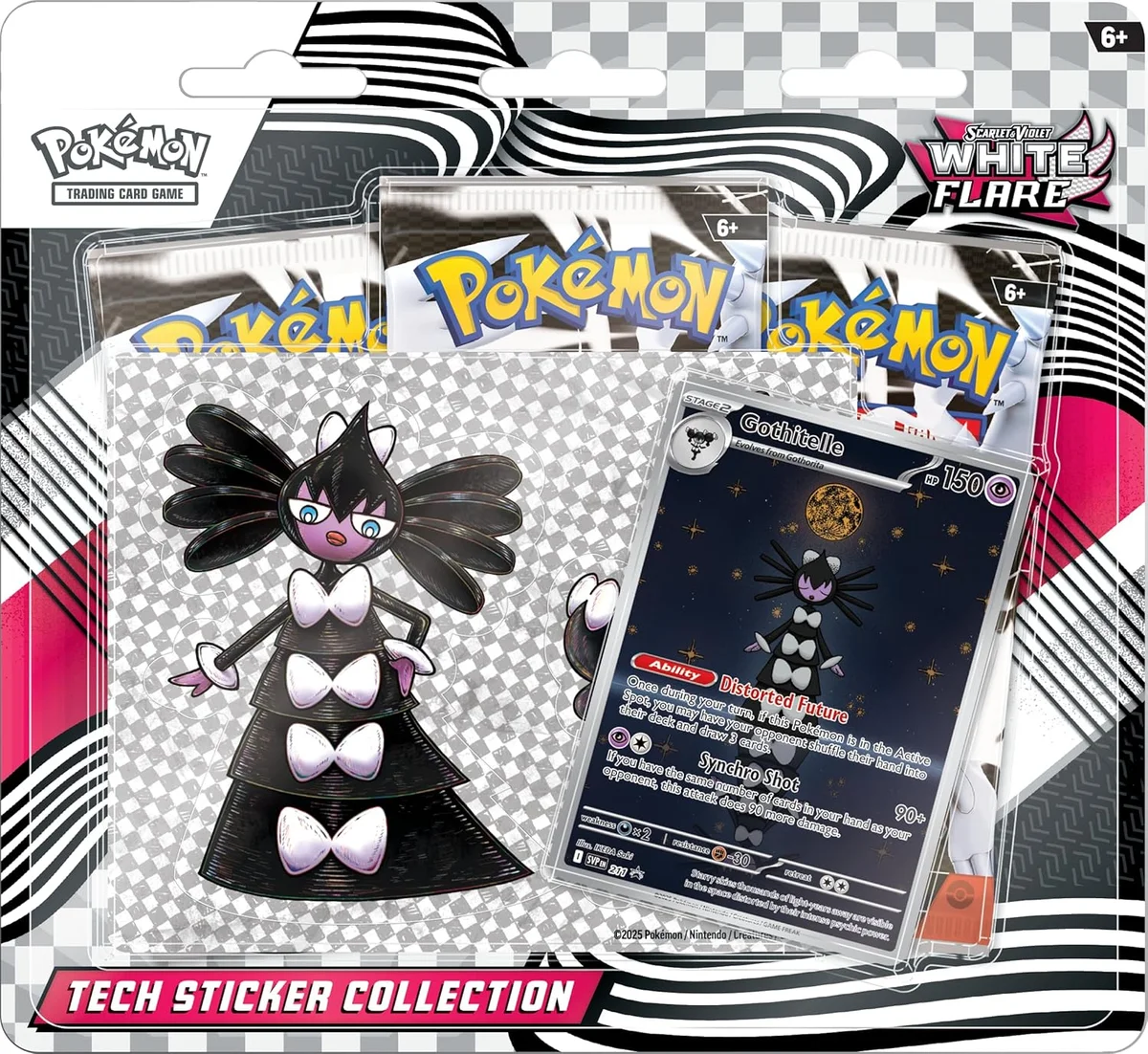 White Flare Tech Sticker Collection 「WHT」「EN」