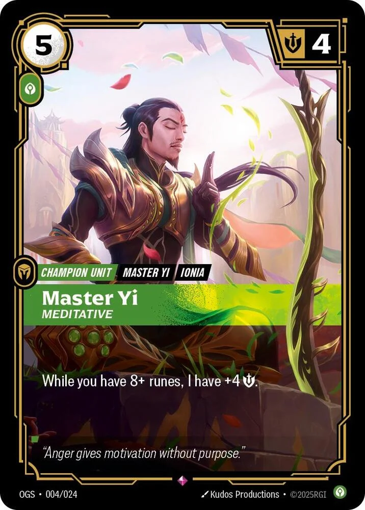Master Yi Meditative 「004/024」「EN」