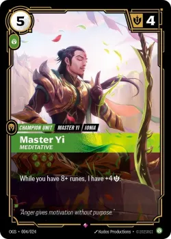 Master Yi Meditative 「004/024」「EN」