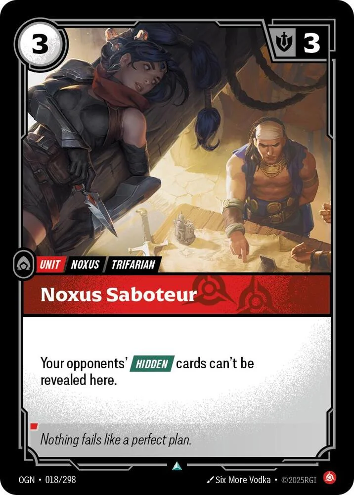 Noxus Saboteur 「018/298」「EN」
